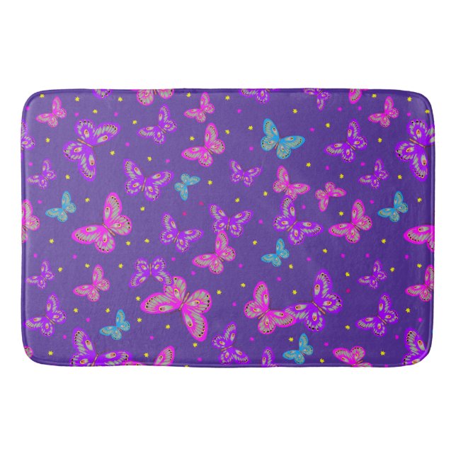 Tapete De Banheiro Dança das borboletas (Frente)