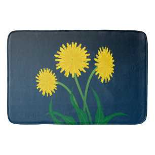 Tapete De Banheiro Dandelions Amarelos