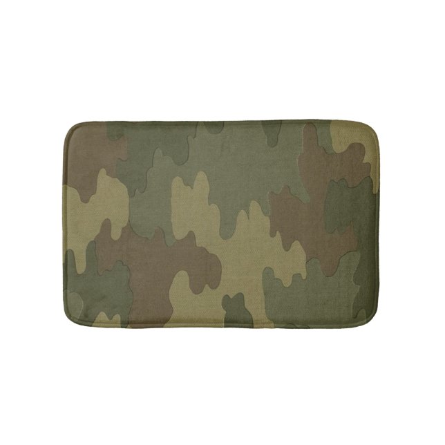 Tapete De Banheiro Dark Camouflage Bath Mat (frente)