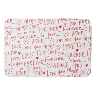Tapete De Banheiro Datilografia Amor