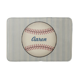 Tapete de Banheiro de Beisebol Personalizado