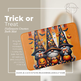 Tapete de Banheiro de Gnomos de Halloween "Trick-o