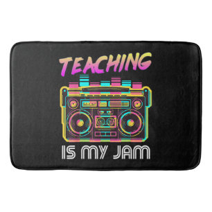Tapete De Banheiro De Volta às Aulas Retro Ensino é Minha Paixão 80s