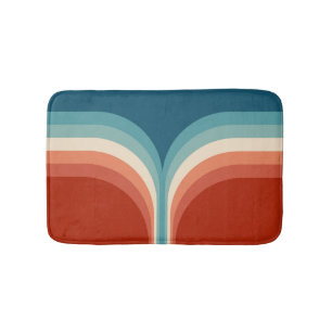 Tapete De Banheiro decoração Colorida com arco duplo estilo Retro