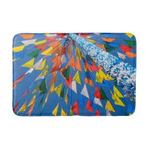 Tapete De Banheiro Decoração de Bandeira Triangular