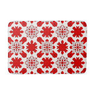 Tapete De Banheiro ❄️ Decoração de Banheiro de Férias com Floco de Ne