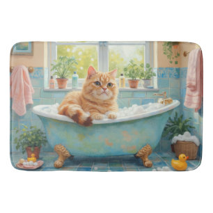 Tapete De Banheiro Decoração de Banho de British Shorthair