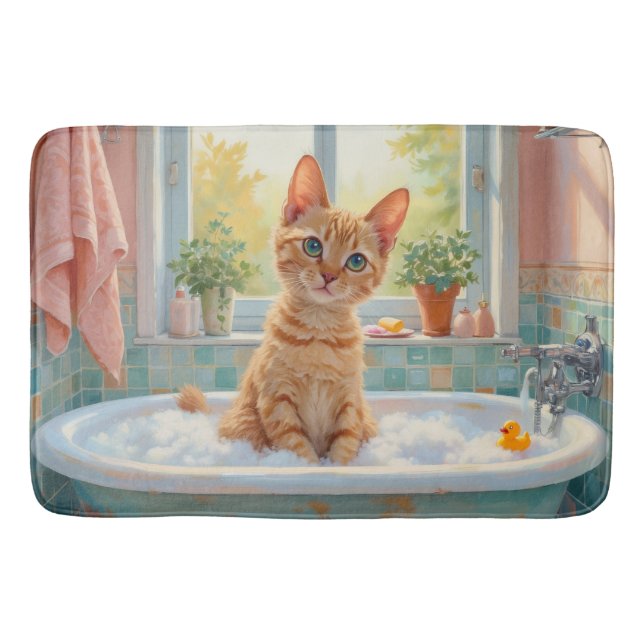 Tapete De Banheiro Decoração de Banho Devon Rex (Frente)