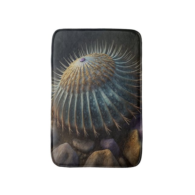 Tapete De Banheiro Deep Sea Urchin (Frente Vertical)