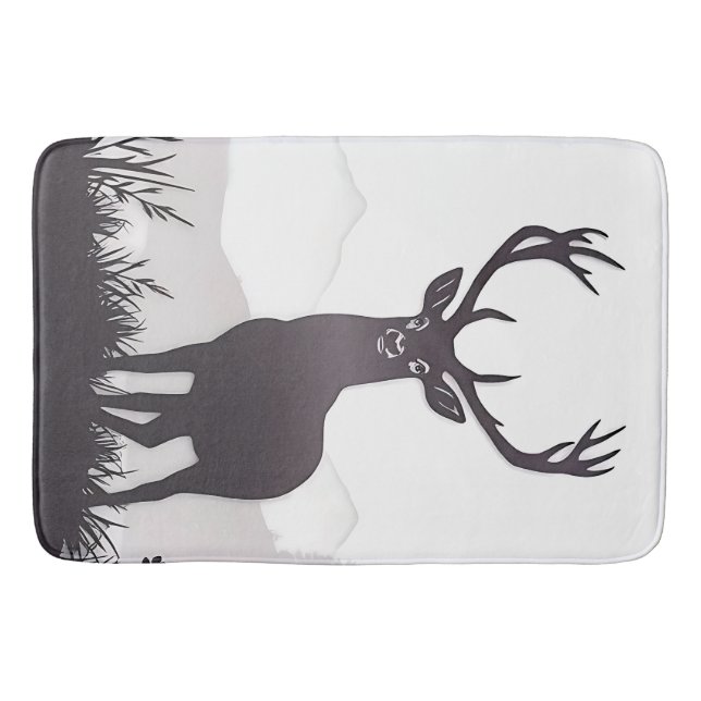 Tapete De Banheiro Deer silhouette (Frente)