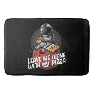 Tapete De Banheiro Deixe-me Sozinho Com Minha Pizza
