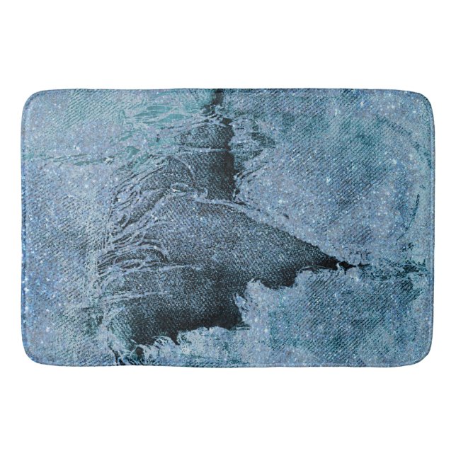 Tapete De Banheiro denim de brilho (Frente)