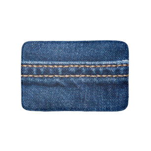 Tapete De Banheiro Densidade com títulos: a textura do jeans fechado.