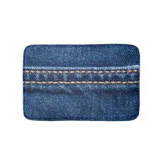 Tapete De Banheiro Densidade com títulos: a textura do jeans fechado.