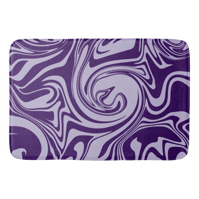 Tapete De Banheiro Derramamento - Roxo (Frente)