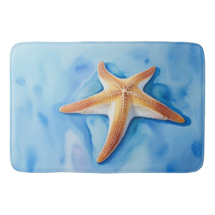 Tapete De Banheiro Desenho aquarela de Starfish
