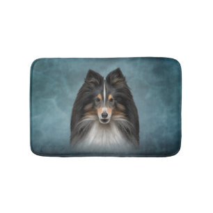 Tapete De Banheiro Desenho Cão Shetland Sheepdog, Sheltie