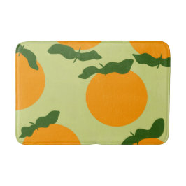 Tapete De Banheiro desenho de padrão laranja