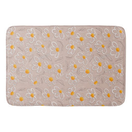 Tapete De Banheiro Desenhos Florais Felizes