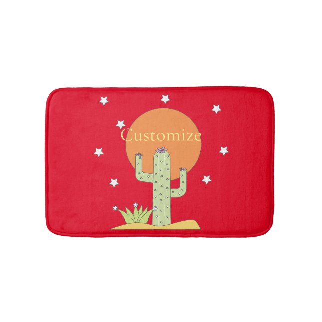 Tapete De Banheiro Desert Cactus Sun Thunder_Cove (frente)