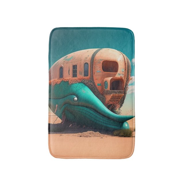 Tapete De Banheiro Desert whale house (Frente Vertical)