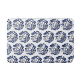 Tapete De Banheiro Design azul clássico ou