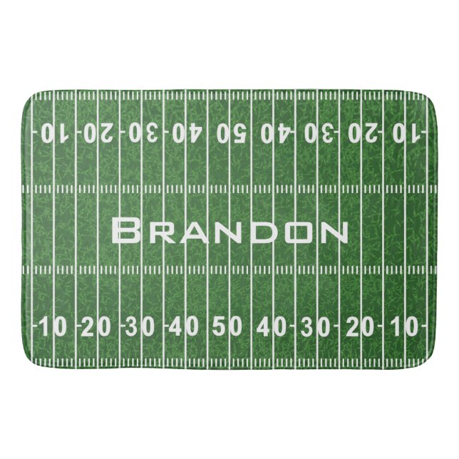 Tapete De Banheiro Design Bath Mat do Campo de Futebol (Frente)