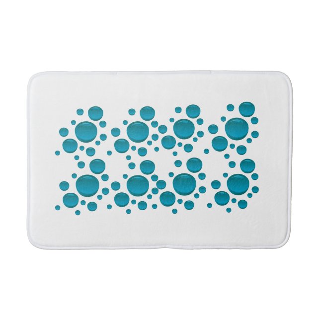 Tapete De Banheiro Design de Bath Mat Água (Frente)