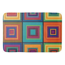 Design de Bloco Retro Colorido