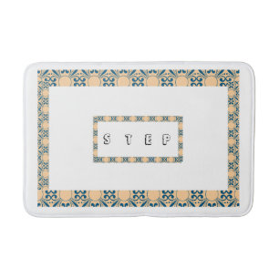 Tapete De Banheiro Design de borda do estilo passo-a-passo do Bathmat