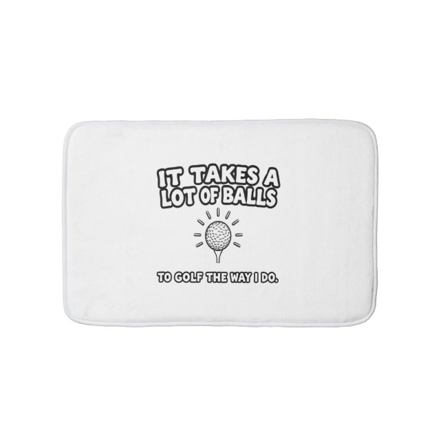 Tapete De Banheiro Design de Camisa T do Golf Lover (frente)