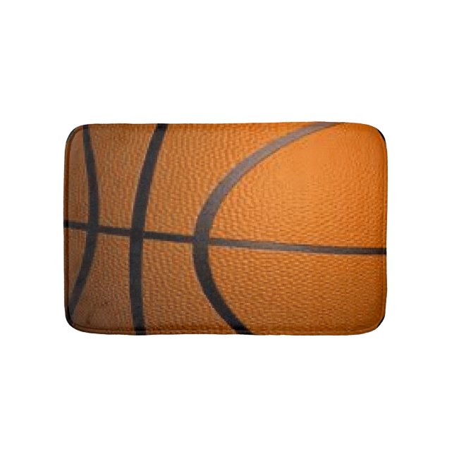 Tapete De Banheiro Design de Esporte de Basquetebol (frente)