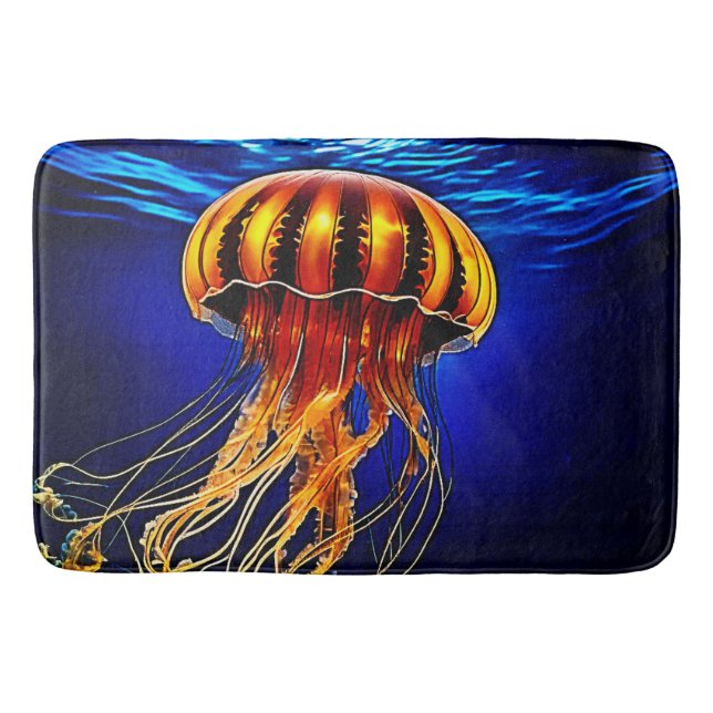 Tapete De Banheiro Design de geladeiras do Oceano Brilhante (Frente)