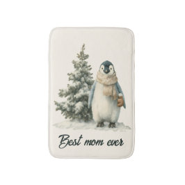 Tapete De Banheiro Design de “Melhor Mãe de Todos os Tempos” de Pingu