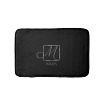 Design de Monograma Preto Elegante