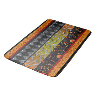 Tapete De Banheiro Design de Motif Afrocêntrico Contemporâneo