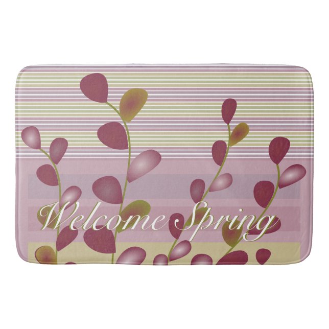 Tapete De Banheiro Design de padrão artístico com botões (Frente)