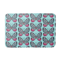 Design de Padrão de Borboleta de Amostras de Teal 