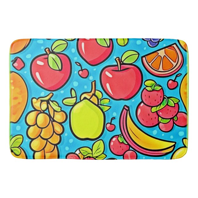 Tapete De Banheiro Design de padrão frutuoso (Frente)