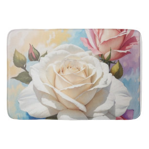 Tapete De Banheiro Design de pintura Rose Bouquet
