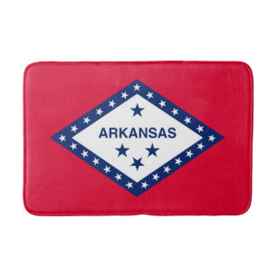 Tapete De Banheiro Design de Sinalizador do Estado do Arkansas