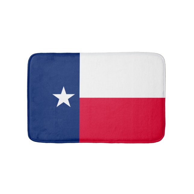 Tapete De Banheiro Design de Sinalizador do Estado do Texas (frente)