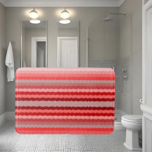 Tapete De Banheiro Design de stripped moderna em vários tons de verme