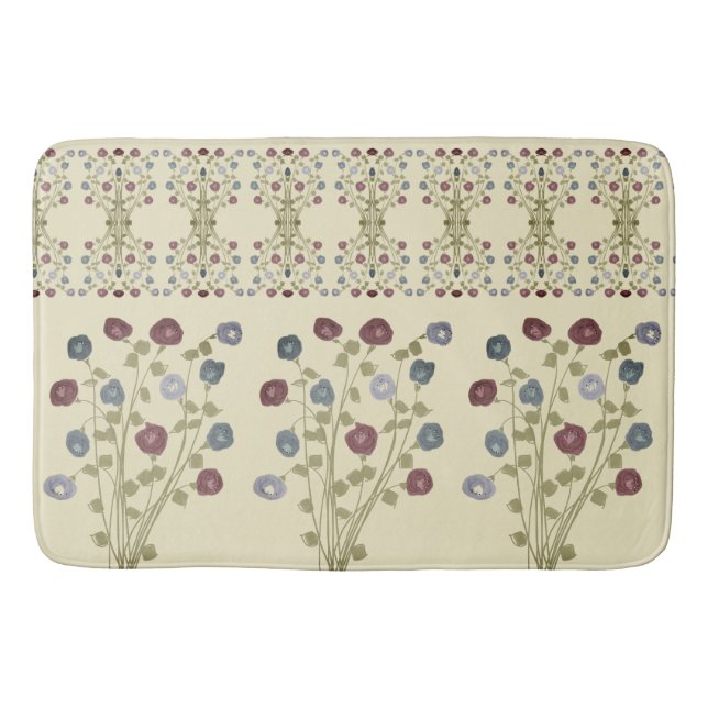 Tapete De Banheiro Design de ventoinha desbotada (Frente)