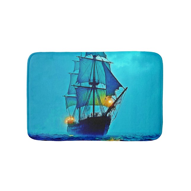 Tapete De Banheiro Design de Voz no Mar de Alta Porte (frente)