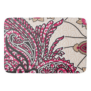 Tapete De Banheiro Design decorativa com vermelho vívido e alfinete