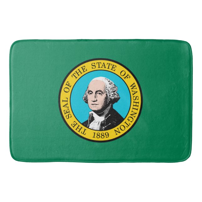 Tapete De Banheiro Design do Estado de Washington (Frente)