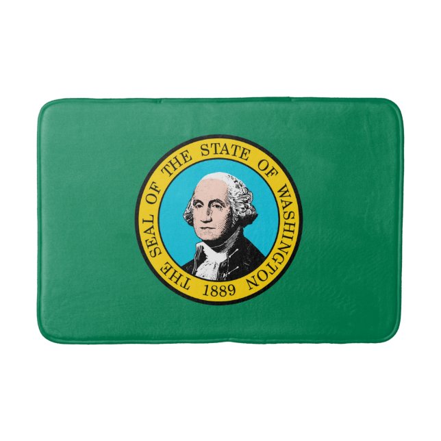 Tapete De Banheiro Design do Estado de Washington (Frente)