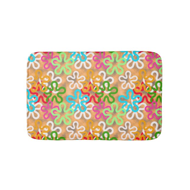 Tapete De Banheiro Design do padrão africano Ankara (frente)