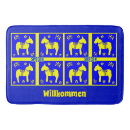 Tapete De Banheiro design escandinava, cavalo sueco, personalizar,